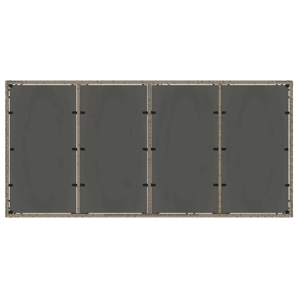 Set da pranzo per esterni 9 pcs Grigio chiaro e grigio scuro 3422331