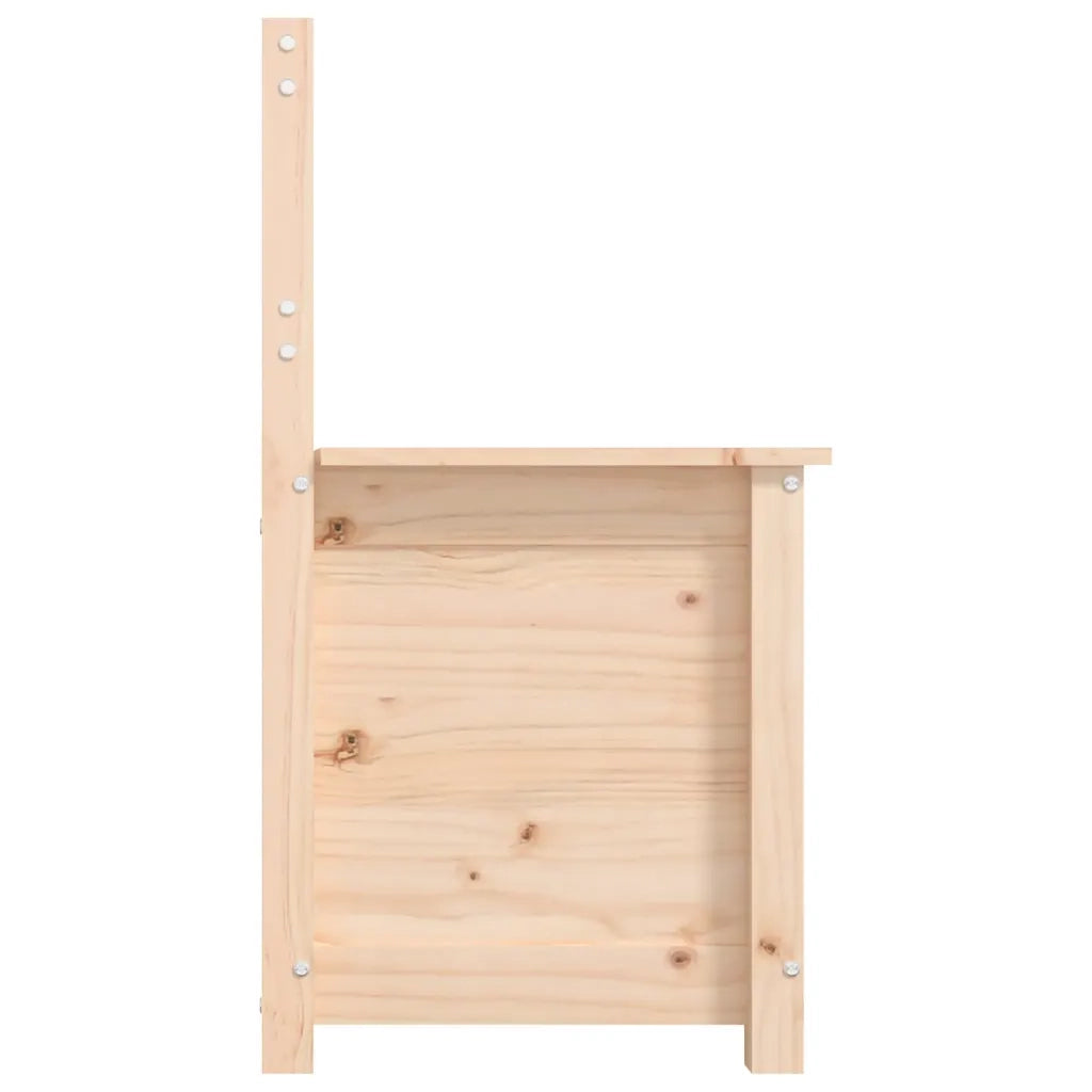 Panca-Sgabello 80x41x77 cm in Legno Massello di Pino