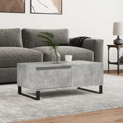 vidaXL Tavolino Salotto Grigio Cemento 90x50x36,5 cm Legno Multistrato