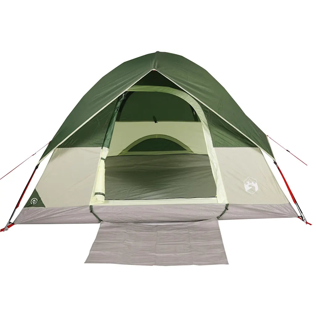 Tenda da Campeggio a Cupola per 4 Persone-Tenda per Escursionismo Verde Impermeabile 143153