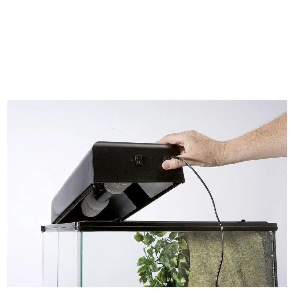 ExoTerra Compact Top Mini - Plafoniera per terrari ExoTerra Natural e Screen Terrarium Mini