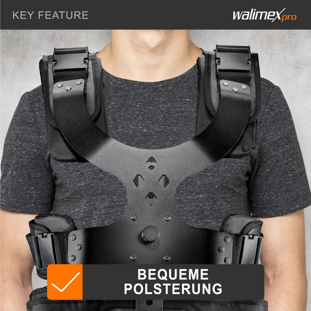 StabyBalance Set, gilet e braccio a molla per steadycam fino a 4 kg, accessori per treppiedi per videografia professionale, filmati video