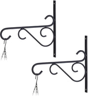 Impianto di sostegno per piante da parete da 2 - 28x295x2 cm - per piante da parete - sostegno per piante - metallo nero