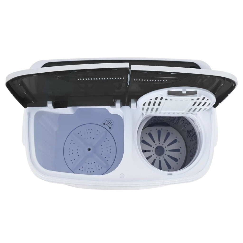 Mini lavatrice con doppio tubo 3,6 kg Nero e Bianco 42039109