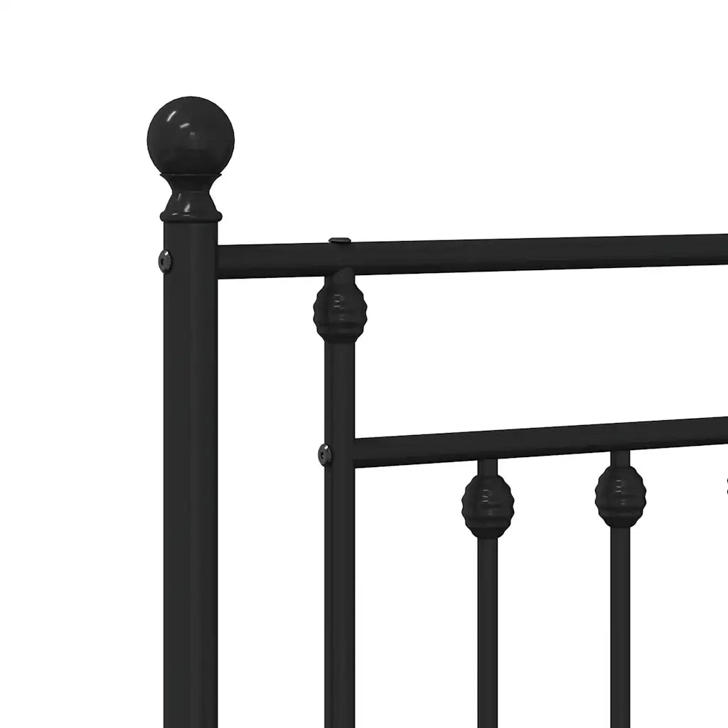 Testiera in Metallo-Testiera in Ferro-Testata Nero 200 cm 511622