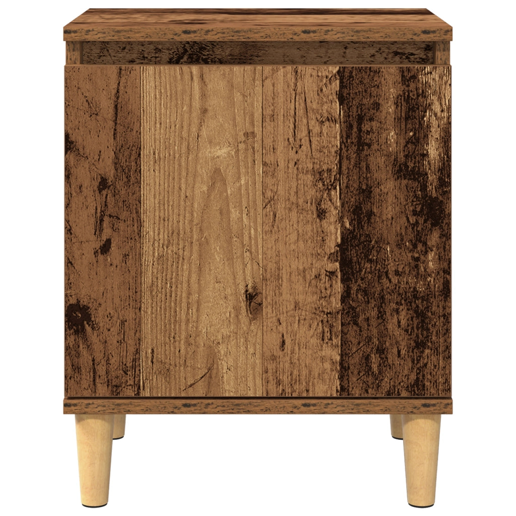 Comodino in Legno Vecchio Legno Vecchio Legno Massello di Recupero