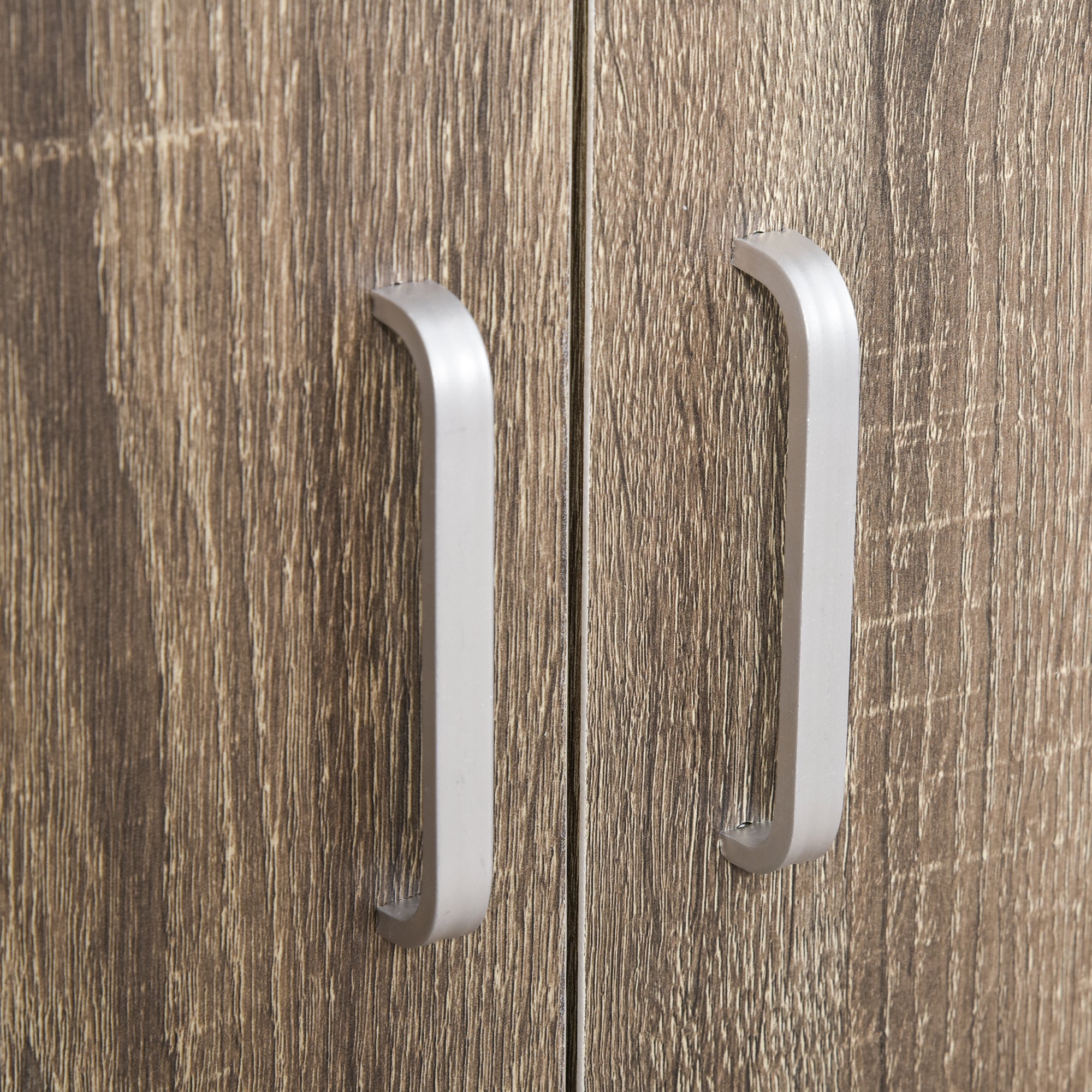 Easycomfort Mobile Cucina Multiuso con 4 Ruote, Armadietto e Ripiano per Microonde, 60.4x40.3x97cm - Grigio