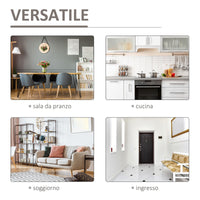 Easycomfort Credenza da Cucina in Stile Industriale, Dispensa per Sala da Pranzo, Cassettiera da Soggiorno Vintage 80x39x86cm