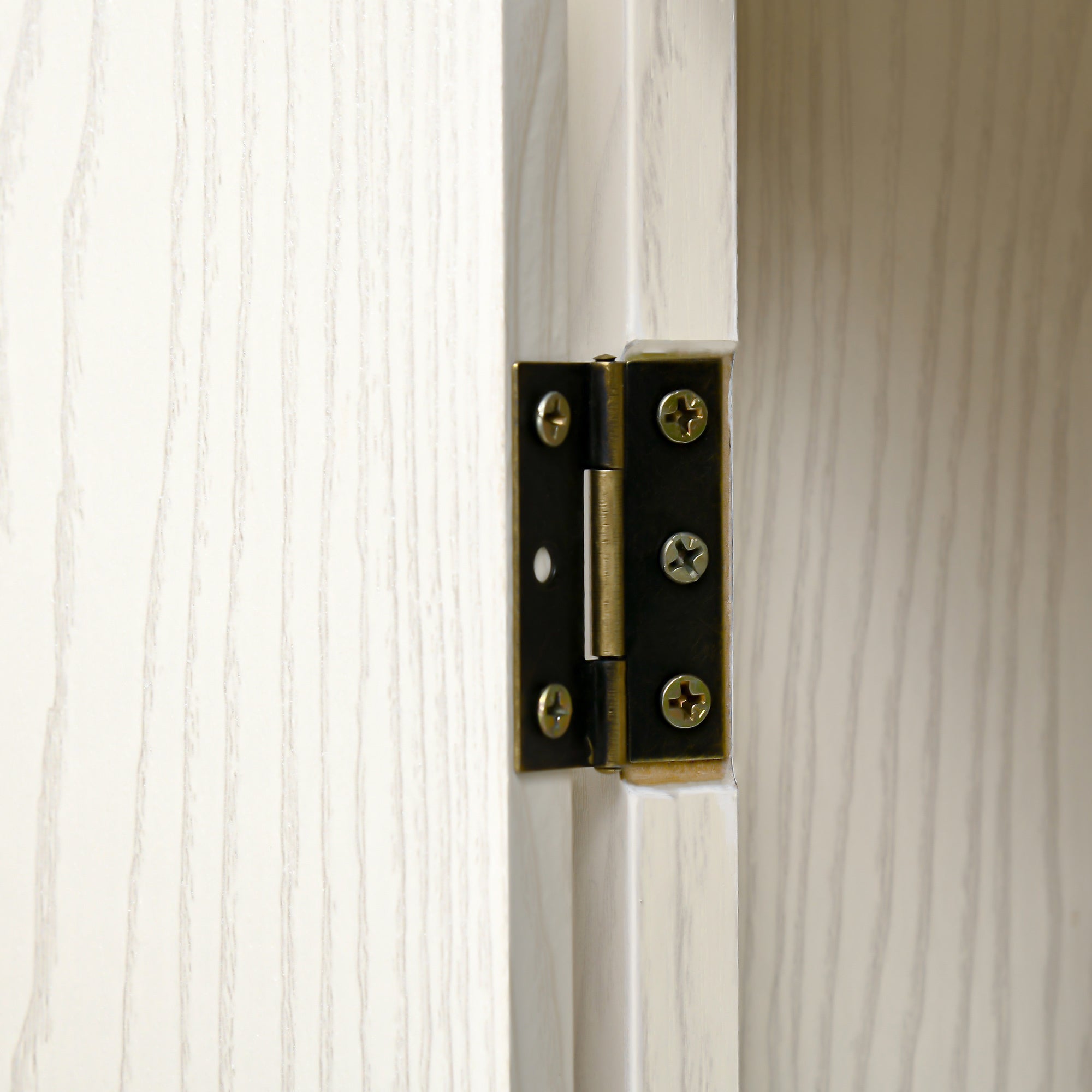 EASYCOMFORT  Credenza Cucina con 2 Armadietti e Cassetto in Stile Coloniale, 80x35x180cm Bianco