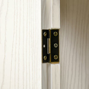 EASYCOMFORT  Credenza Cucina con 2 Armadietti e Cassetto in Stile Coloniale, 80x35x180cm Bianco