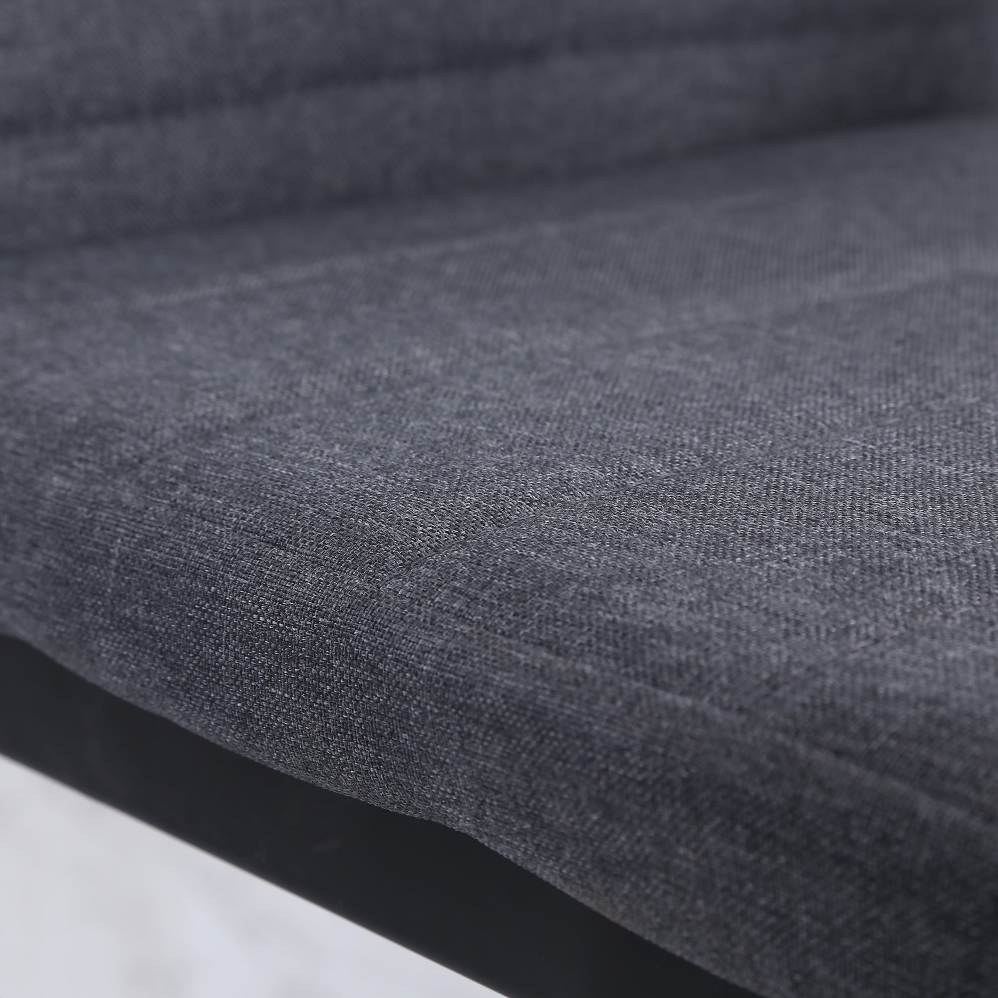 Easycomfort Set 4 Sedie Imbottite per Soggiorno o Sala da Pranzo, Sedie da Cucina Moderne, in Metallo e Tessuto Grigio