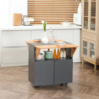 EASYCOMFORT  Tavolo Pieghevole Salvaspazio per 4 Persone max con 4 Ruote, Ripiano Nascosto e Armadietto con Ante, 70x83x75 cm