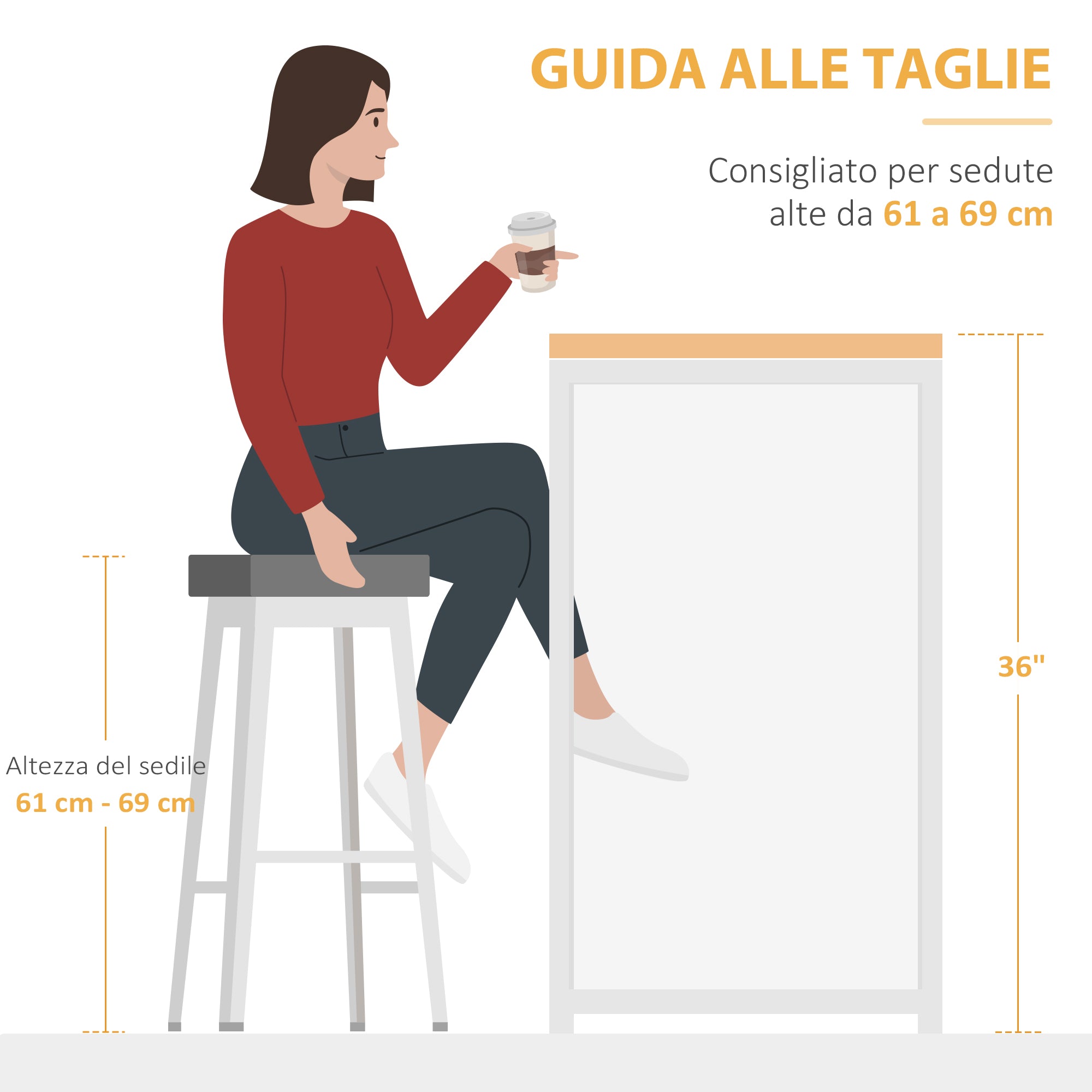 EASYCOMFORT  Bancone Bar Pieghevole Stile Industriale con Scaffale a 3 Ripiani, 120x76x91.4cm