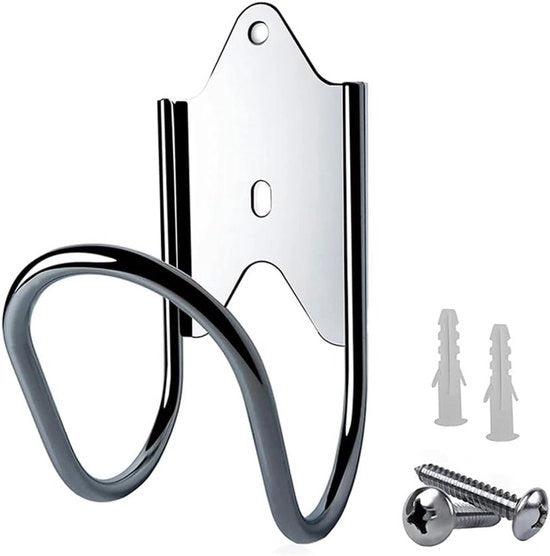 Supporto per tubi da giardino - Supporto per tubi da giardino da fissaggio al muro - Supporto per tubi da giardino - Cassetto per tubi da giardino - Adatto per tubi da giardino, cavi estensibili, tubi per compressore d'aria - 5,4*11,8*17,7 (argento)