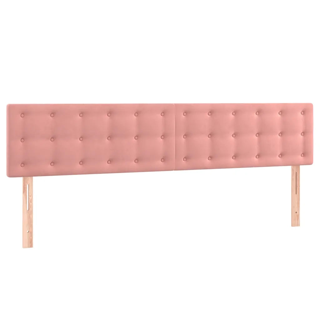 Giroletto a Molle con Materasso Rosa 120x190 cm in Velluto