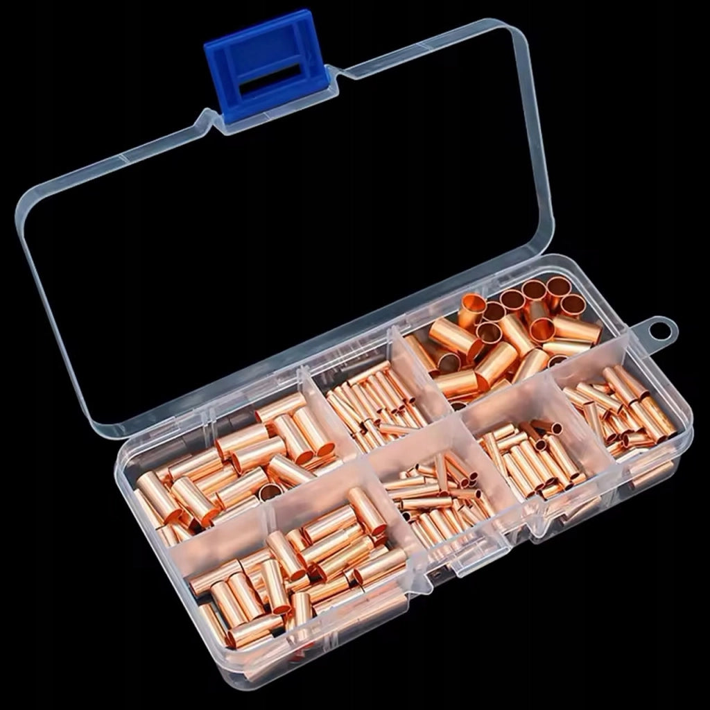 Set di Terminali in Rame GT125 – 125 Pezzi | 2–22 mm² | Alta Conduttività e Resistenza alla Corrosione