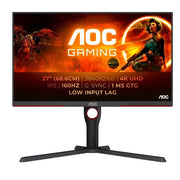 Aoc g3 u27g3x/bk monitor pc 68,6 cm (27") 3840 x 2160 pixel 4k ultra hd led nero, rosso