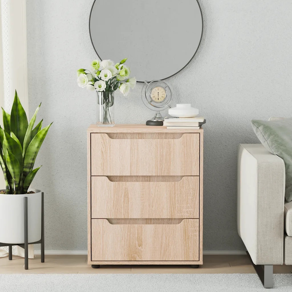 vidaXL Credenza VISNES Rovere Sonoma 60x40x73 cm in Legno Multistrato