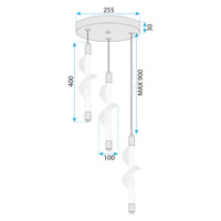 Lampada G009-3cpr White/gold