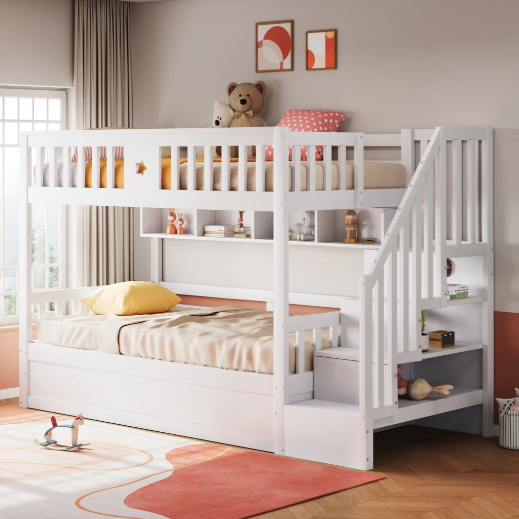 Letto a castello funzione contenitore legno 90x200 cm
