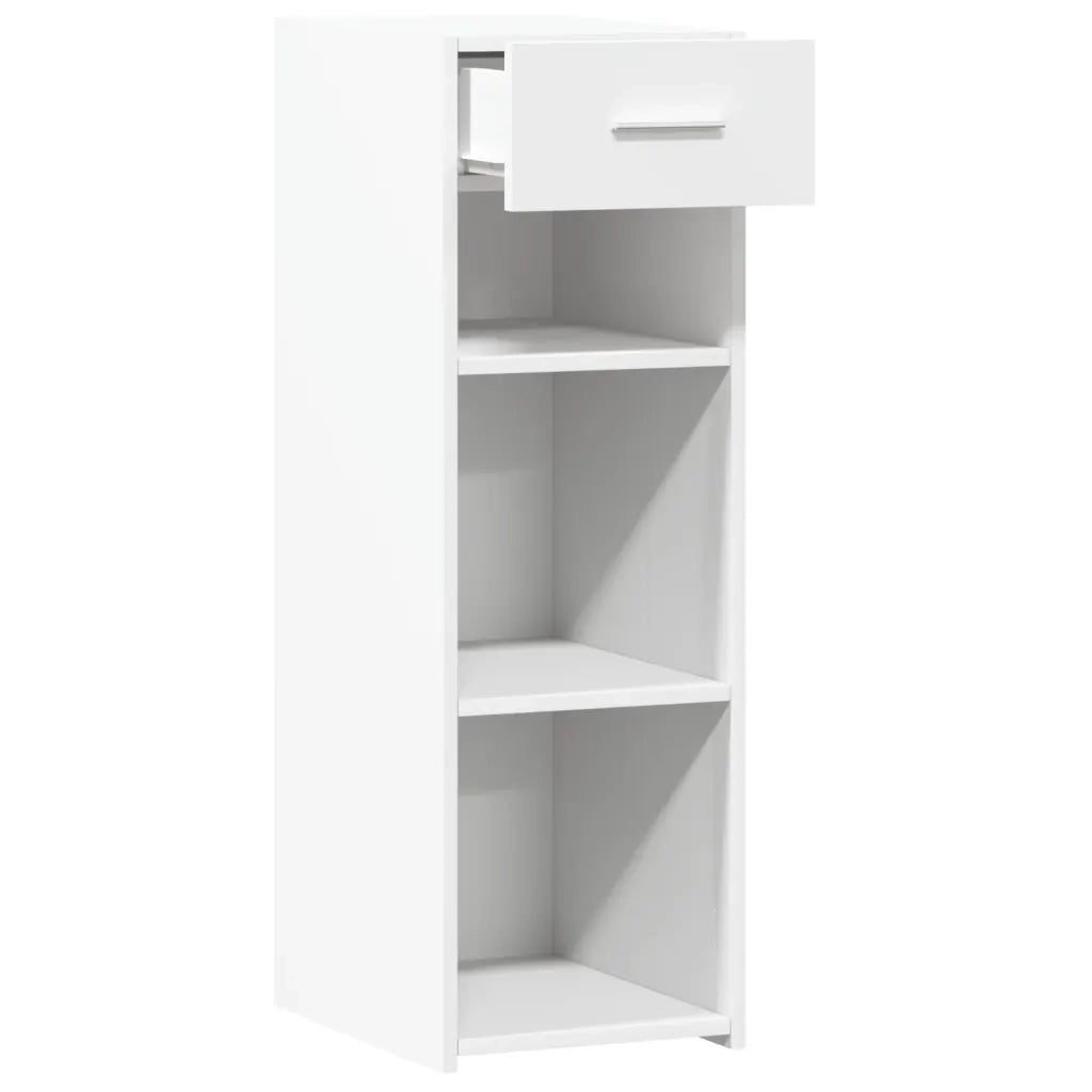 Credenza-Buffet-Armadio da cucina Bianca 30x42,5x93 cm in Legno Multistrato