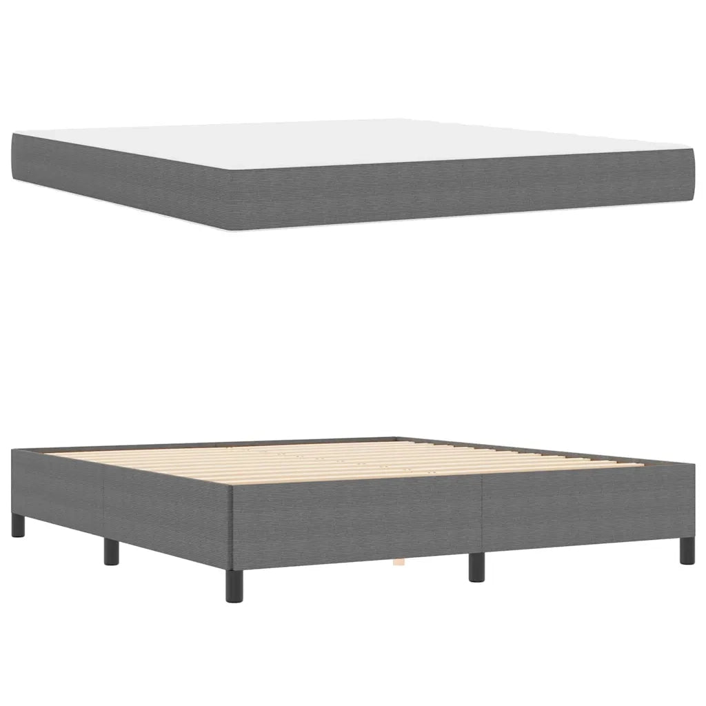 Struttura del letto Grigio chiaro 180 x 200 cm Tessuto