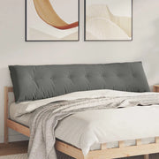 Cuscino per Schiena Grigio scuro 200 x 50 cm