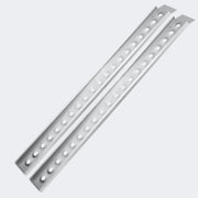 Set di 2 rampe di carico pieghevoli multiuso in alluminio con barra di sicurezza 192 cm fino a 364 kg grigio 3416091