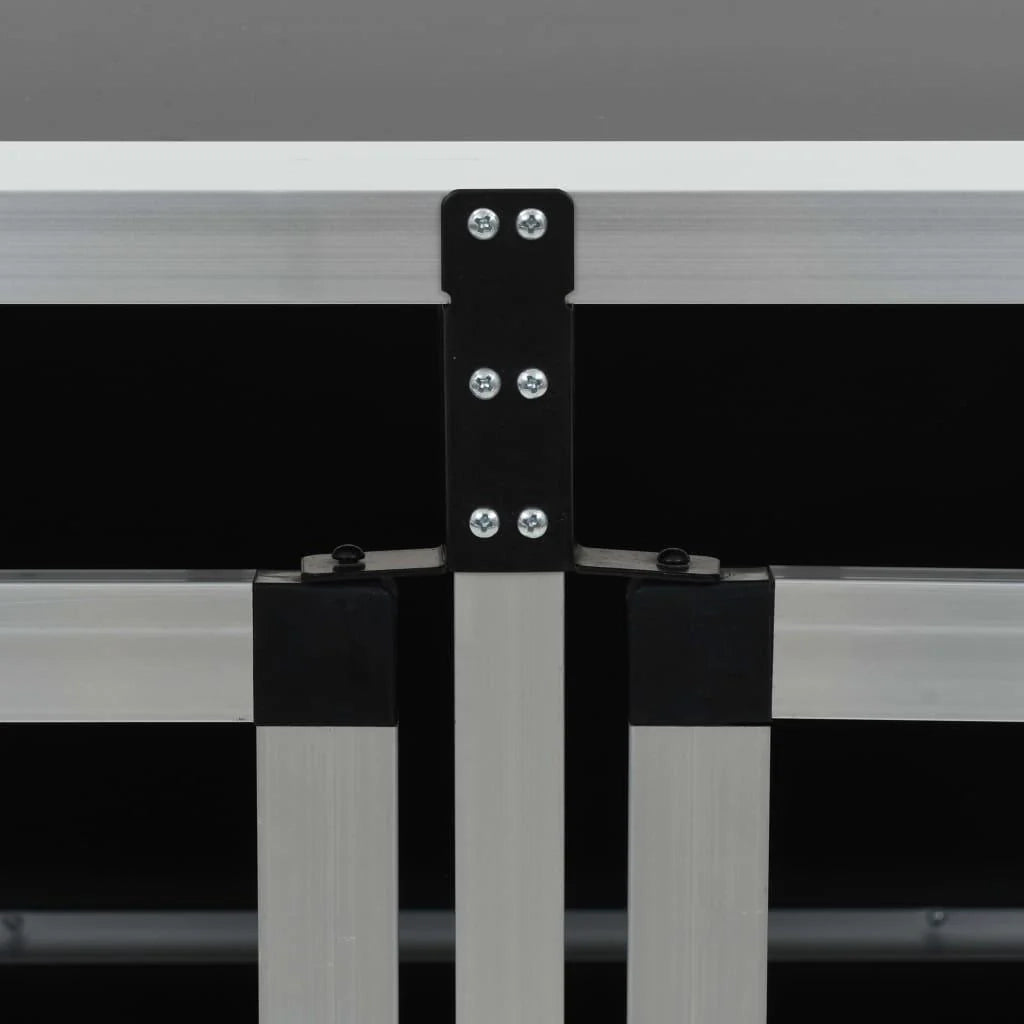 Trasportino per cani con doppia porta 89 x 69 x 50 cm nero 02_0000063