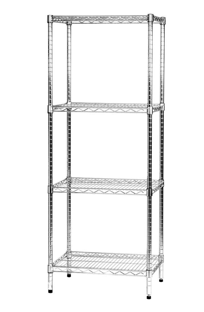 Archimede scaffale metallico scaffale 4 ripiani cm 46 x 61 x h. 160 cucina bagno garage cabina armadio