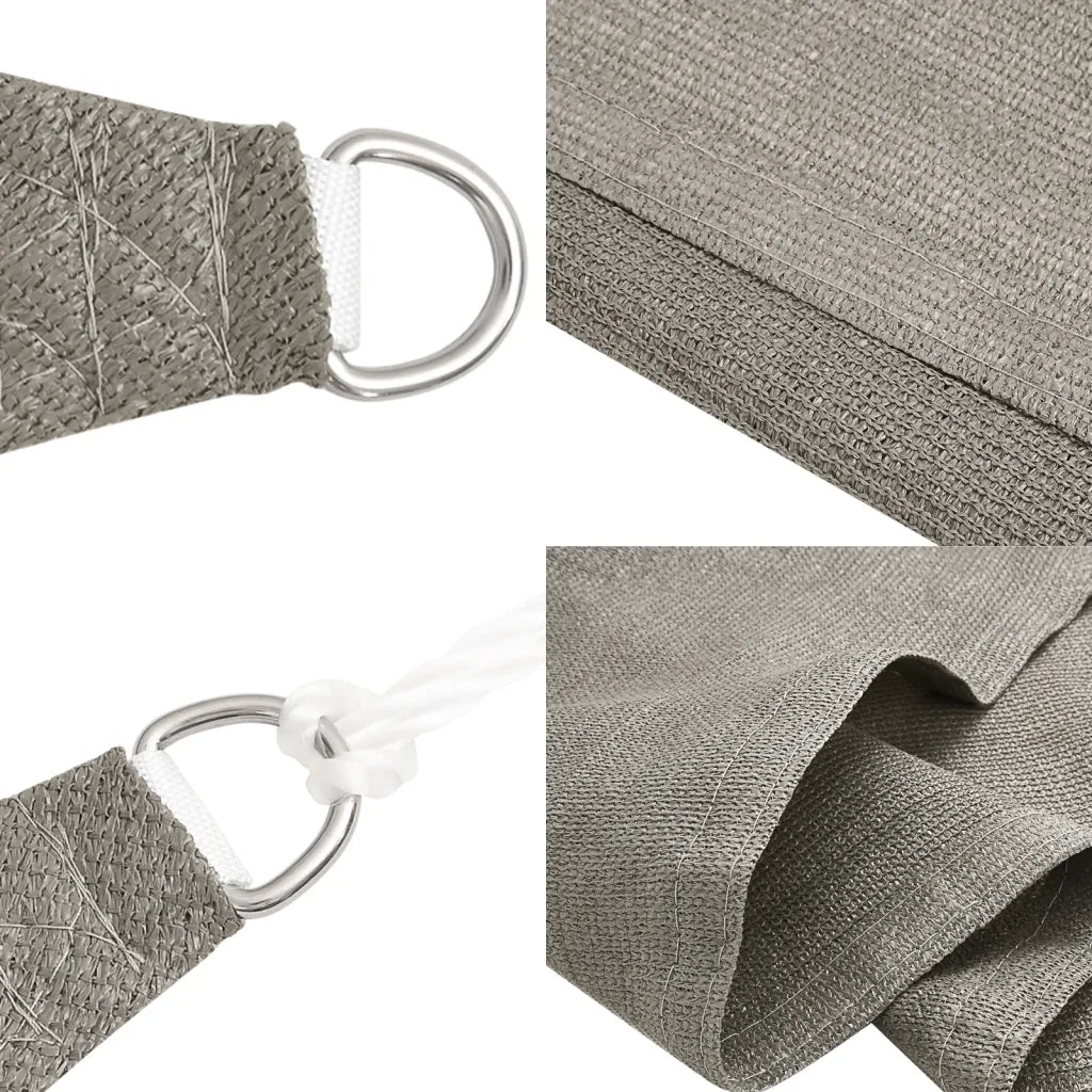 Vela Parasole 160 g/m² Rettangolare Grigio Chiaro 2x3,5 m HDPE 4001975