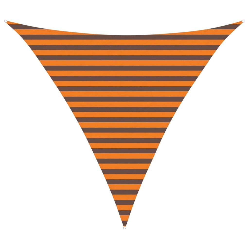 Vela da ombra solare Arancione e Marrone 3 x 3 x 3 m