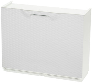 modulo scarpiera cm 51x17,3x41h rattan bianco cod:ferx.83534