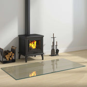Piastra in vetro per camino Trasparente 120 x 60 cm Vetro 353855