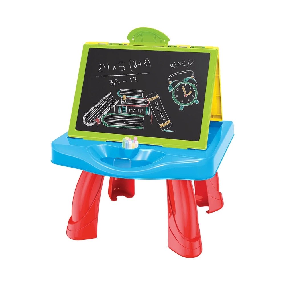 Trade Shop - Banco Attività Doppia Lavagna Con Proiettore Per Bambini 3+ Anni Luminoso Musicale -