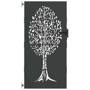Cancello da giardino con blocco Nero 85 x 200 cm CFW8311484