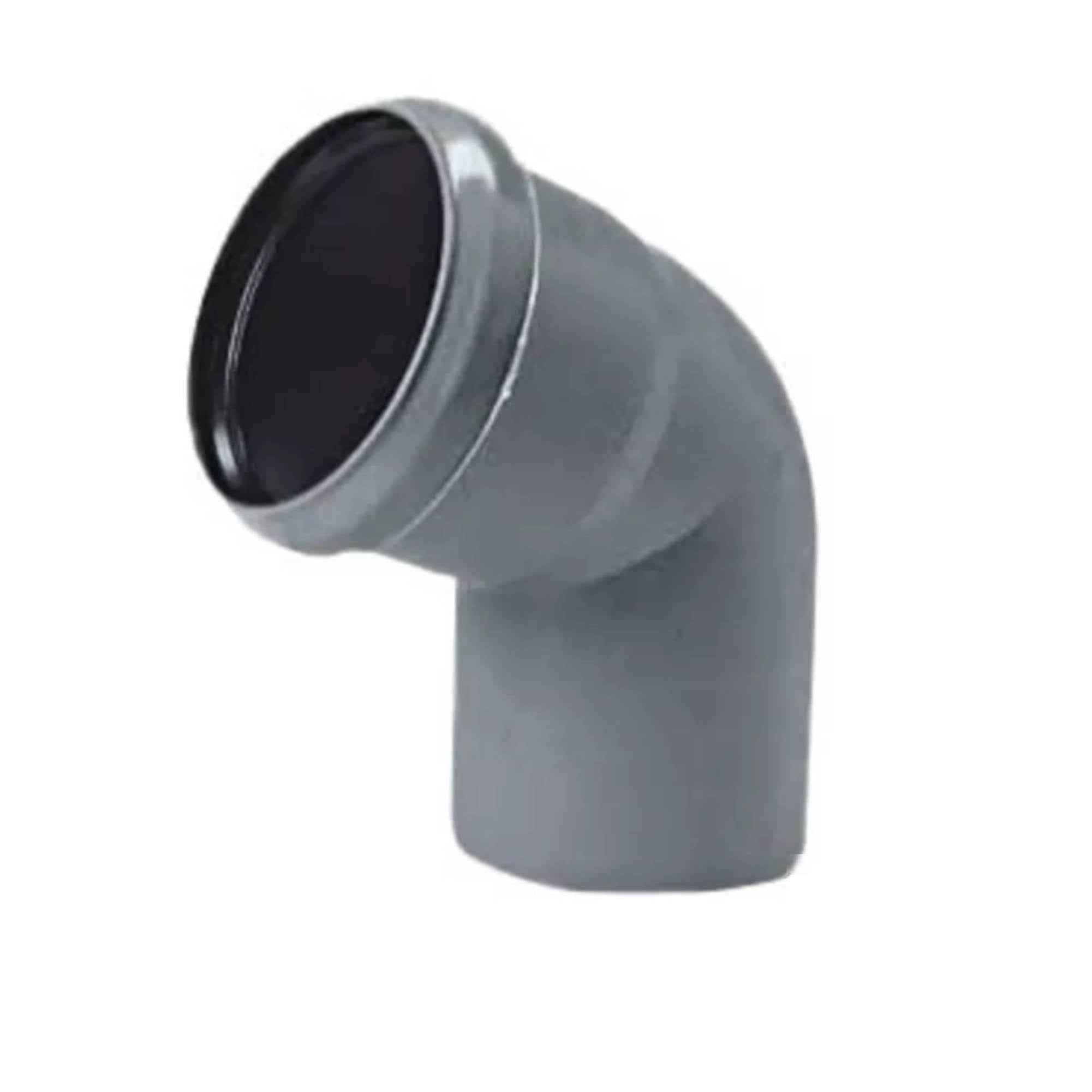 Curva 67° diam. 50 mm per tubo scarichi domestici 2 pezzi