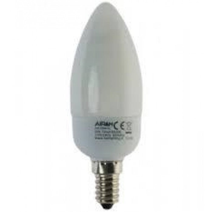 Lampada ai l.calda fluor. oliva aks7m27c e14 7w compatte decorat