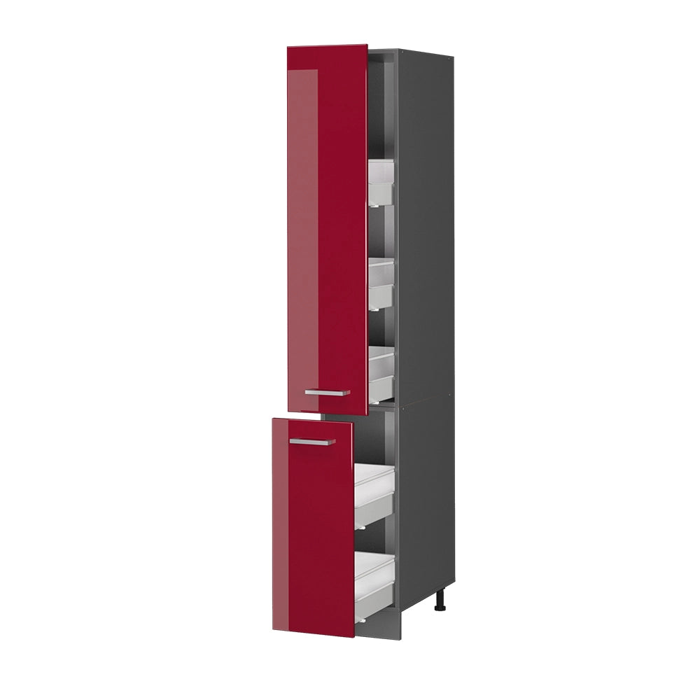 Vicco Armadio da farmacia Rosso lucido 30 cm
