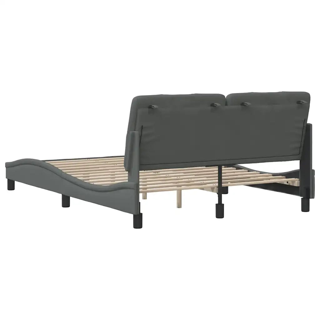 Giroletto senza Materasso Grigio Scuro 120x200 cm Tessuto 3310588