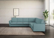 Divano yasel 3 posti  (tre sedute da 60cm) + angolo + divano 3 posti (tre sedute da 60cm) misure esterne l.288x288 | petrolio - Mobili 2G
