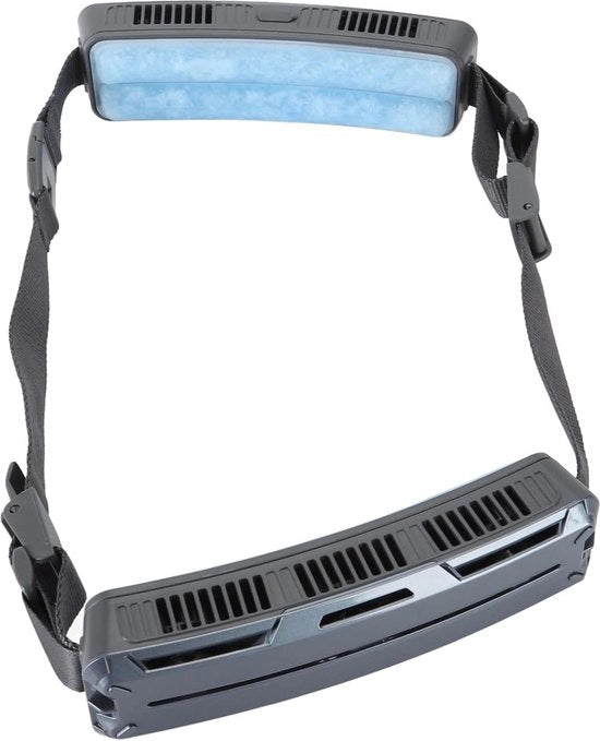 Ventilatore portatile con 3 velocità e ventilatore a cinghia a ampio angolo efficiente per attività sportive all'aperto.