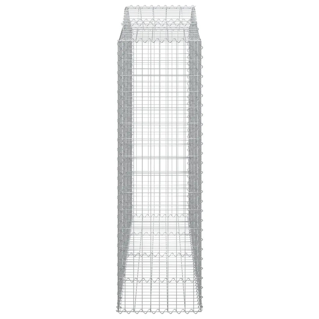 Cesti Gabbioni ad Arco 3 pz 200x50x160/180 cm Ferro Zincato
