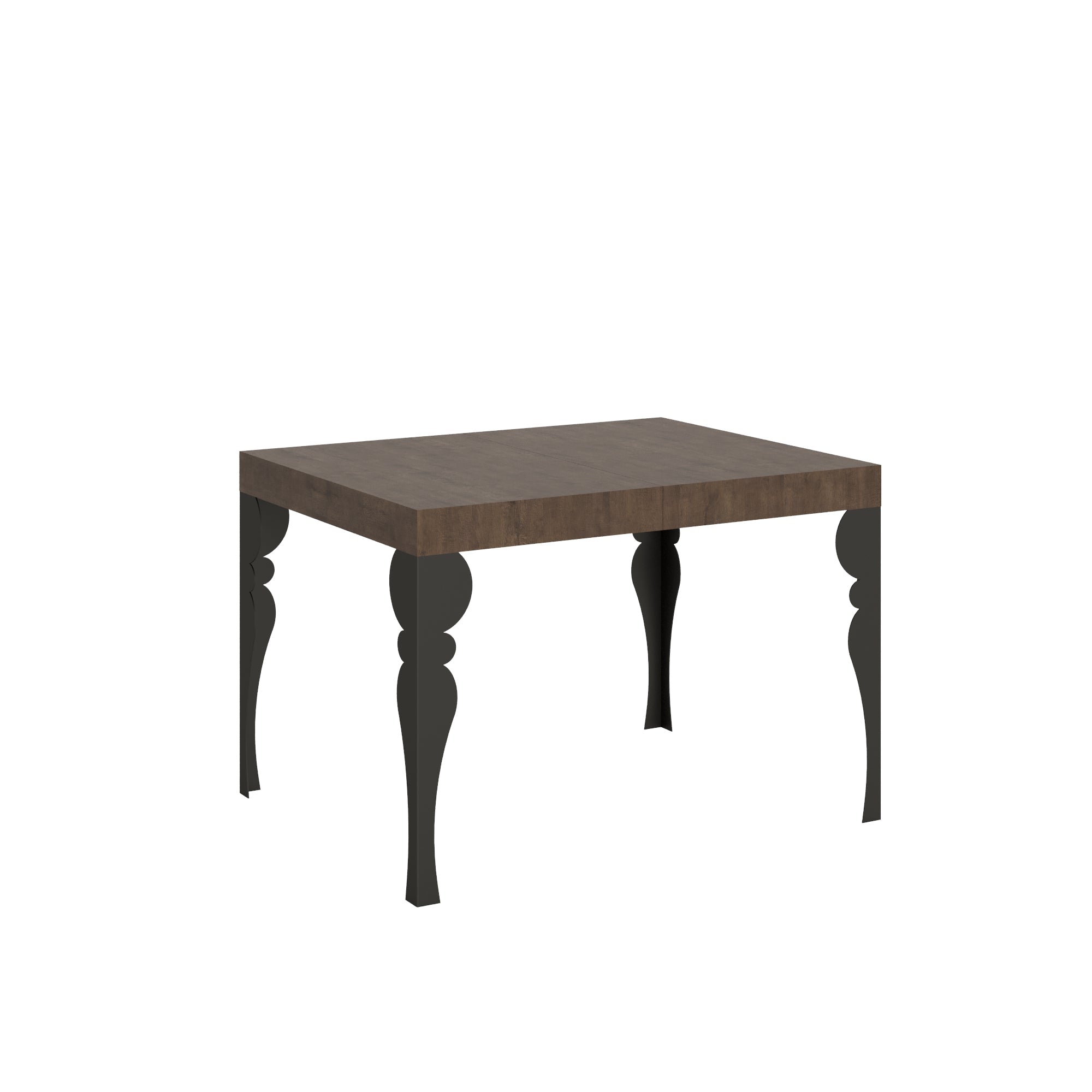 Tavolo Allungabile 110-194x70x77 cm Paxon Noce e Antracite