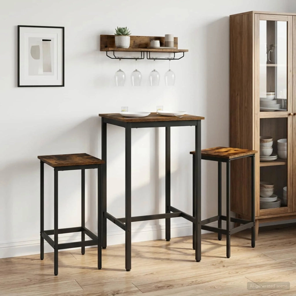 Sgabello da bar 2 pcs Rovere Fumo 40 x 32 x 64 cm 8006132