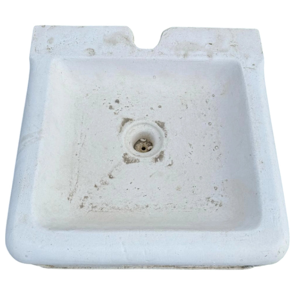 Fontana giardino calcestruzzo senza rubinetto 40x40xh90cm serie muraglietto