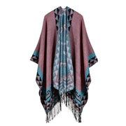 Sciarpa da donna in cashmere, reversibile, modello allungabile