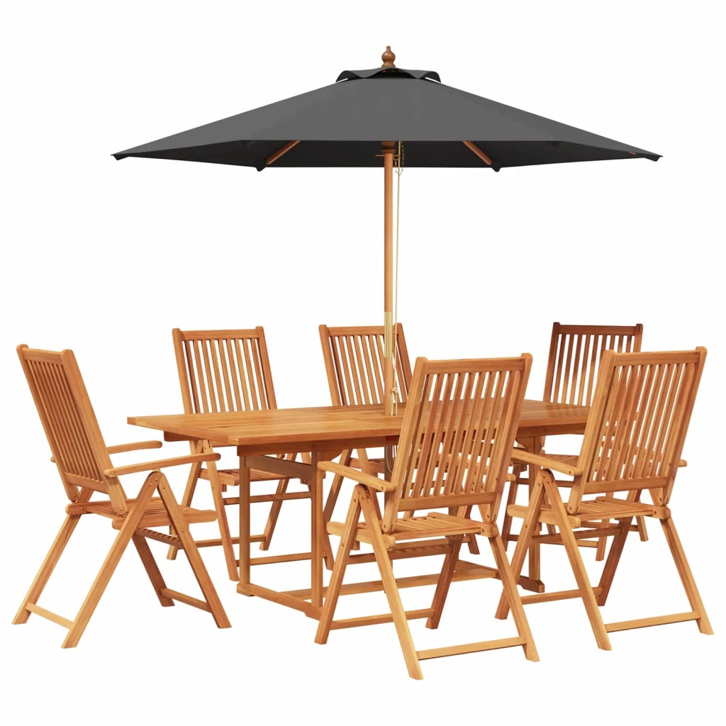 Set da pranzo da esterno con ombrellone 8 pz 3438551