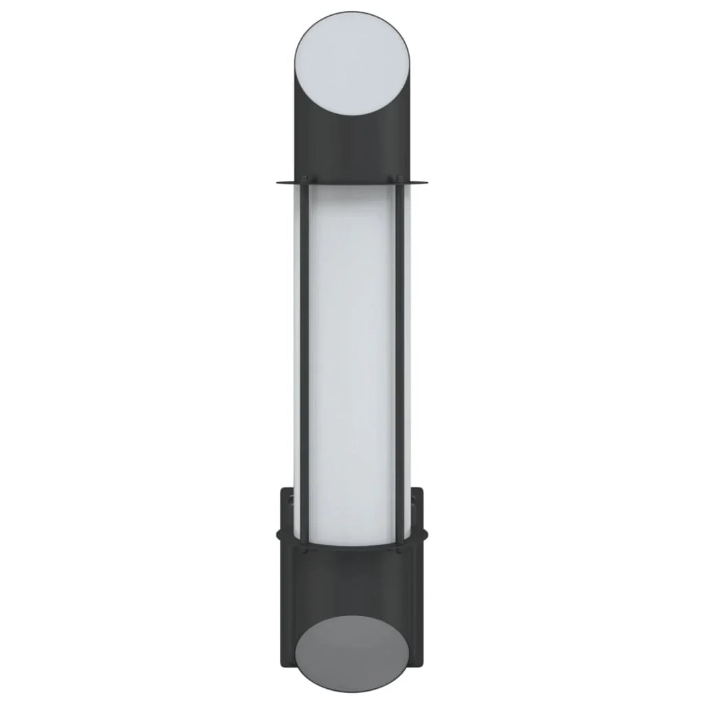 Applique da esterno dal design moderno 10,5 x 14 x 48 cm in acciaio inox nero 02_0056606