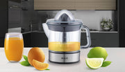 Spremiagrumi elettrico automatico 40W, caraffa trasparente 0,7 litri con coperchio, doppio cono per agrumi - SOGO